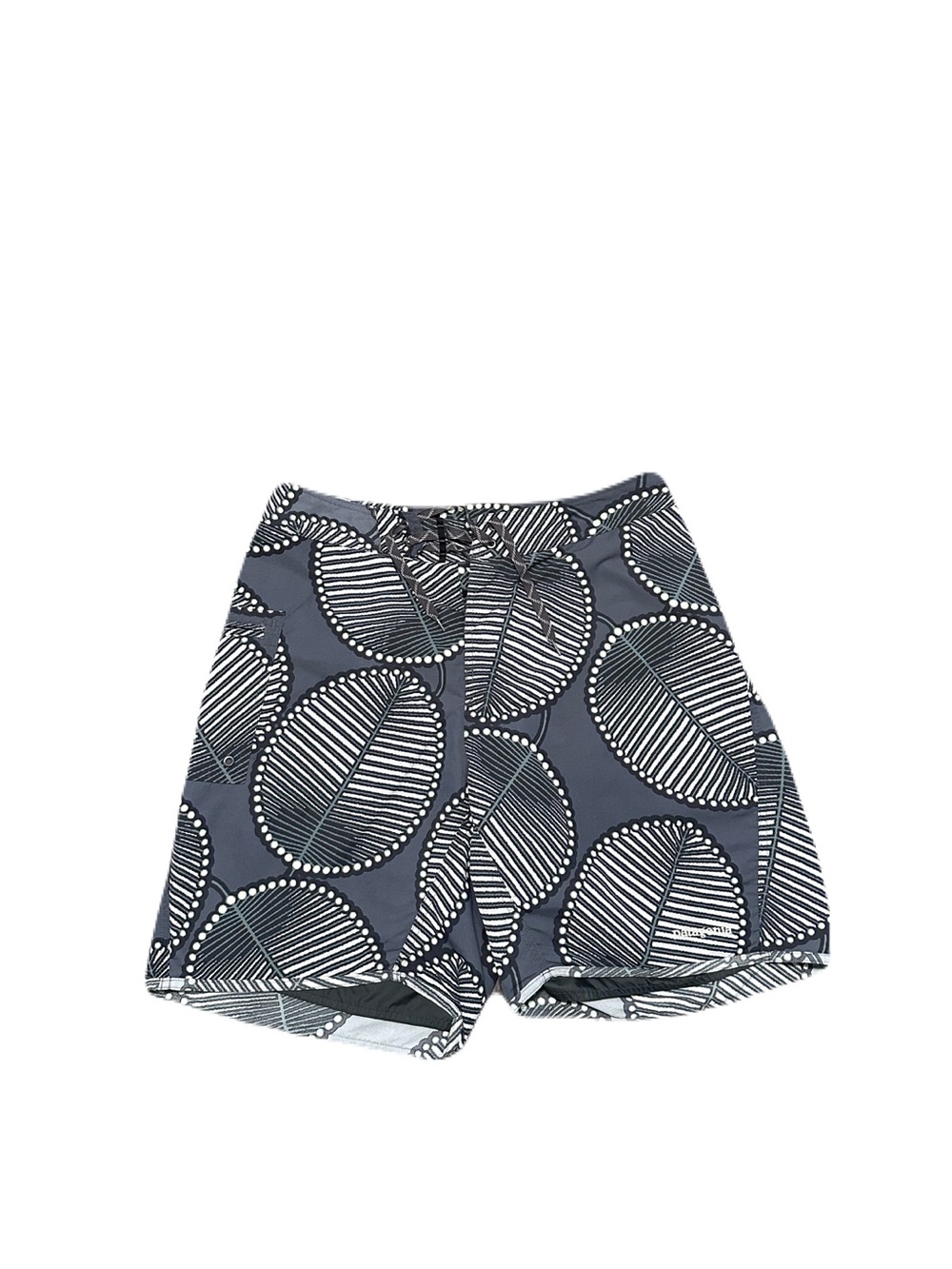 PATAGONIA Paddler Board Shorts Men’s 32 Gray 7.5” Floral Leaf Lotus